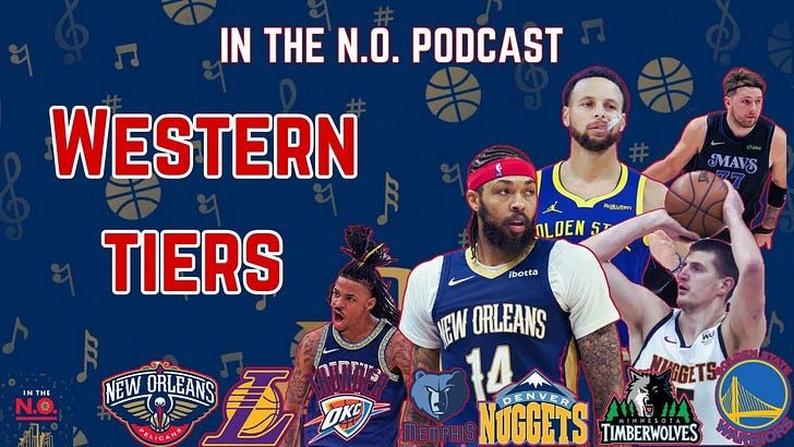 In The N.O. Western Conference Tiers