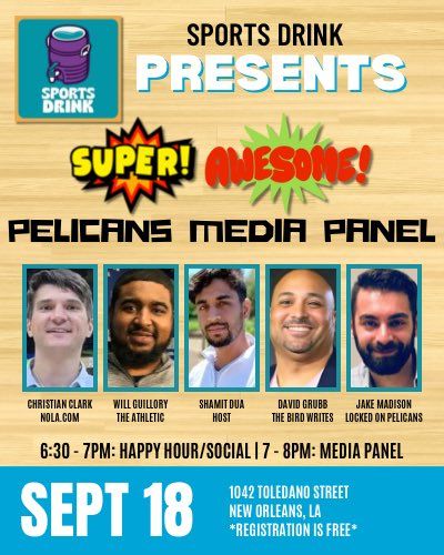 Pelicans Media Panel Tonight!