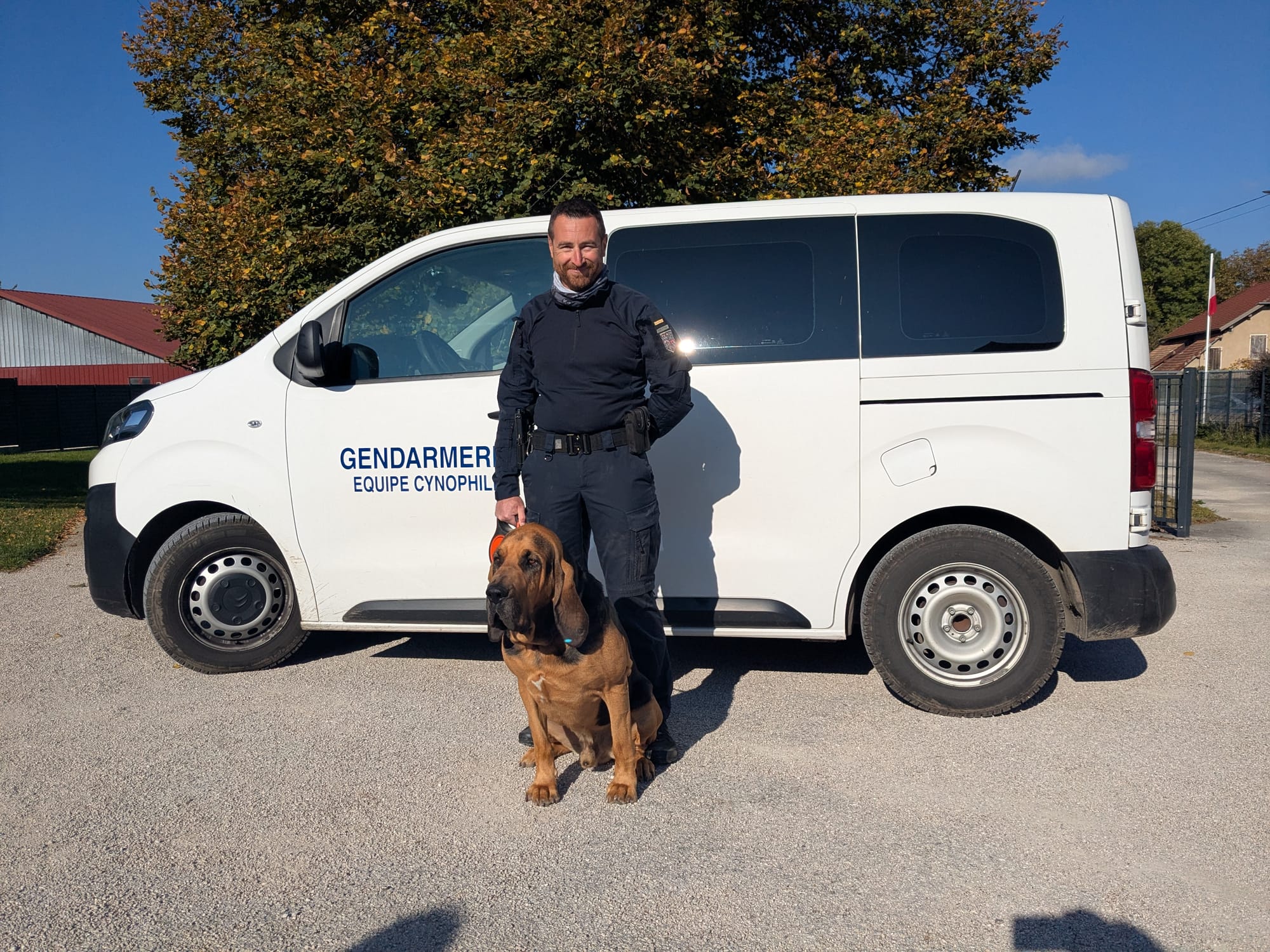 Valdahon - En piste avec les gendarmes cynophiles