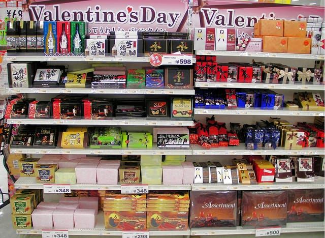 Für jeden Geschmack etwas: Schokolade für den Valentinstag.