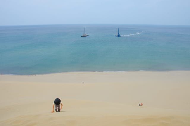 Anstatt ein Sutaba ein Sunaba: Die Sanddünen von Tottori.