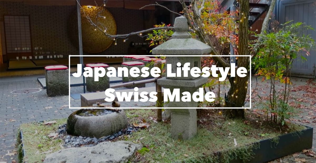 Eine japanische Oase in Zürich. Im Innenhof von Sato.