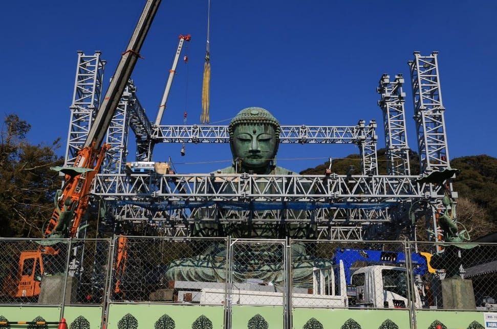 Facelifting für den Grossen Buddha