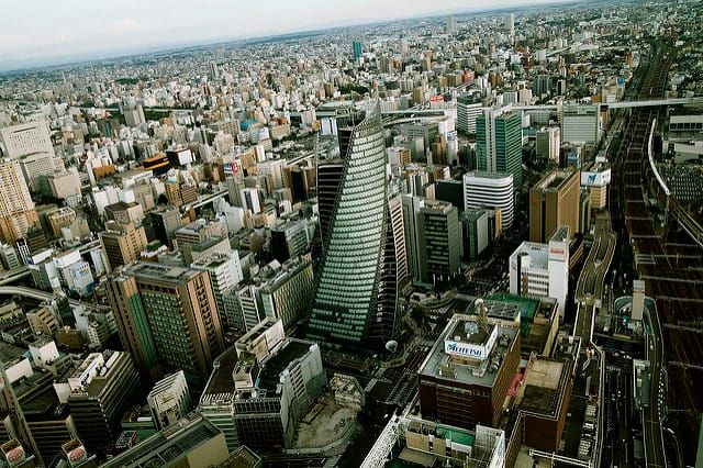 Eine Sicht auf Nagoya.
