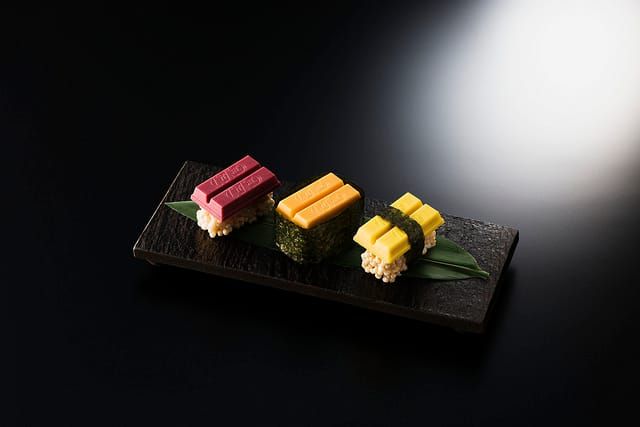 Sushi: Auch diese Kit-Kat-Varianten gibt es in Japan.