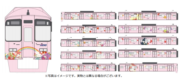 Ein Design des neuen "Hello Kitty"-Zuges.