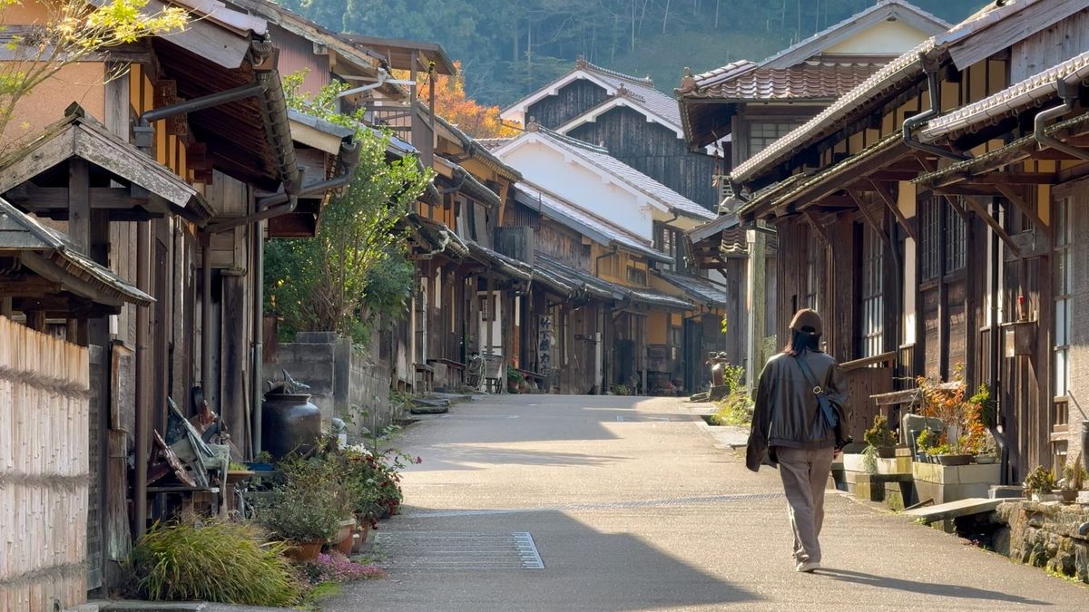 Das japanische Dorf des Silbers