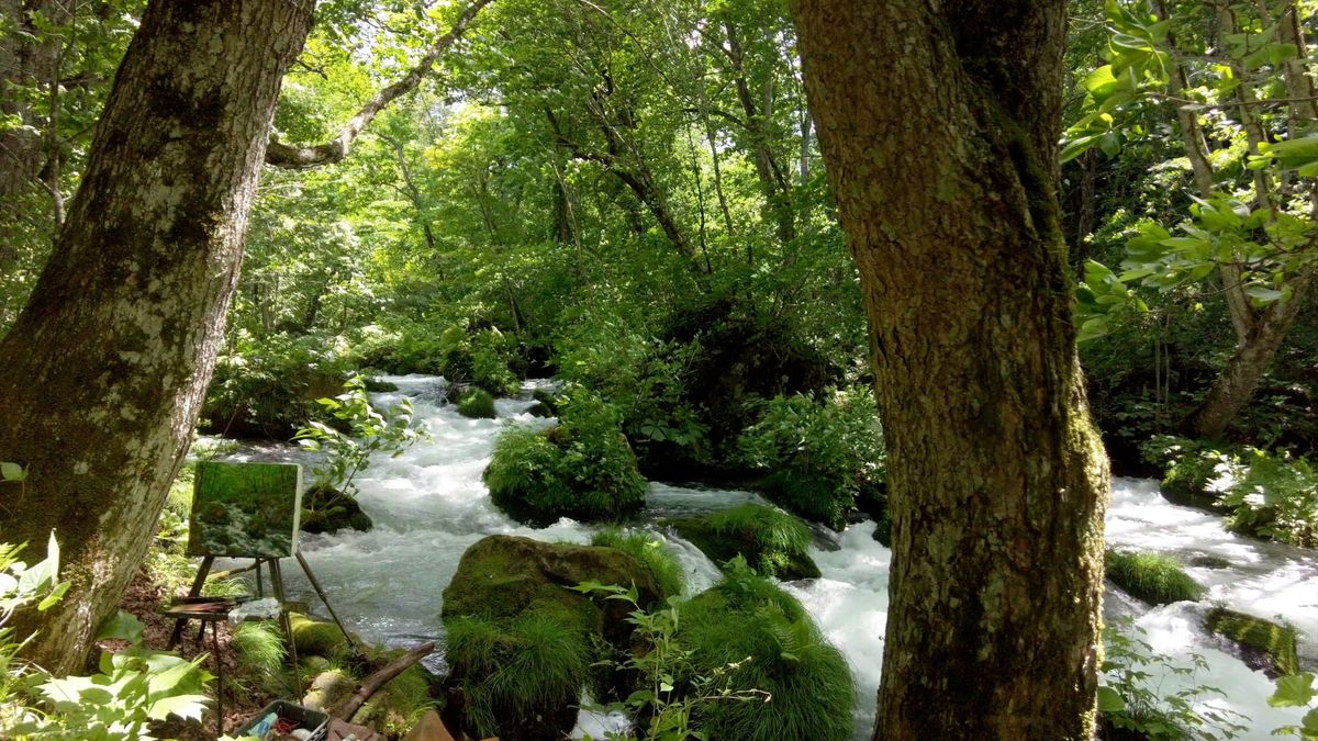 Wanderung entlang eines japanischen Naturdenkmals