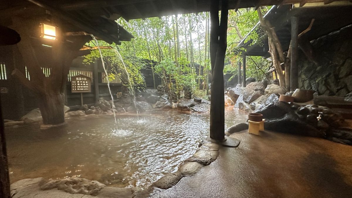 Eine Nacht im Bilderbuch-Onsen