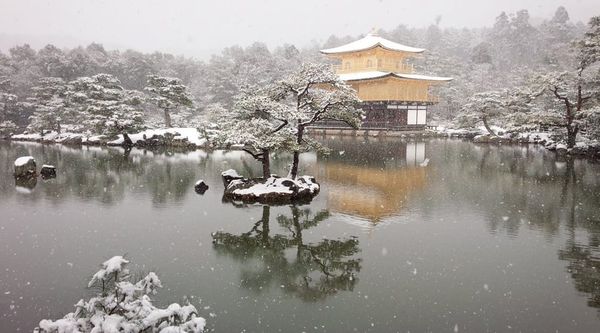 Der Goldene Tempel im Schnee