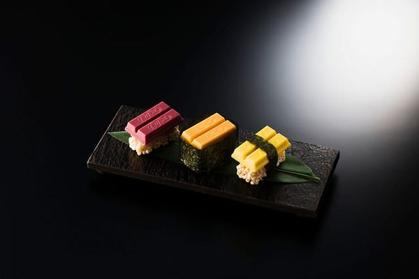 Sushi: Auch diese Kit-Kat-Varianten gibt es in Japan.