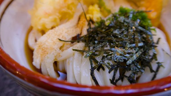 Udon-Nudeln.