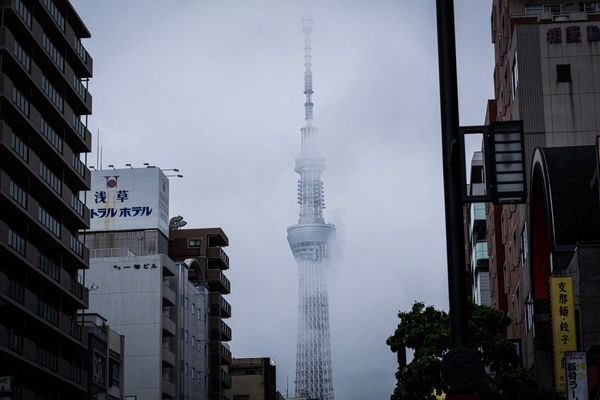 Ein bewölkter Tag in Tokio.
