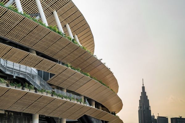Das neue Olympiastadion in Tokio wird leer bleiben.