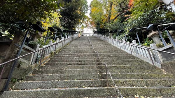 Der Weg zum Atago-Schrein ist steil.