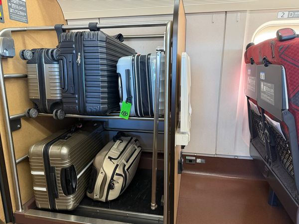 Gepäck im Zug transportieren