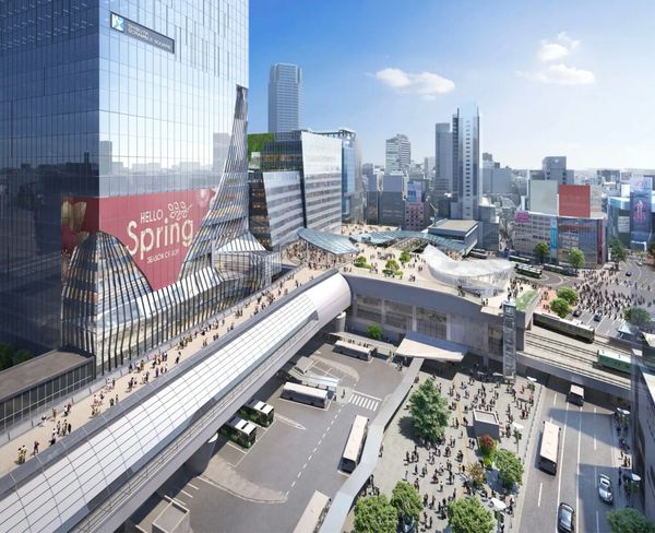 Ein Skyway für den Bahnhof Shibuya