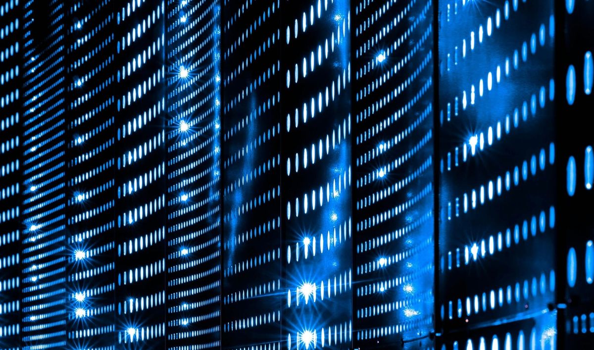 Semiconductor testing equipment in a data center environment representing Aehr Test Systems’ role in AI chip production and infrastructure growth