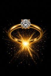A ring breaking with light