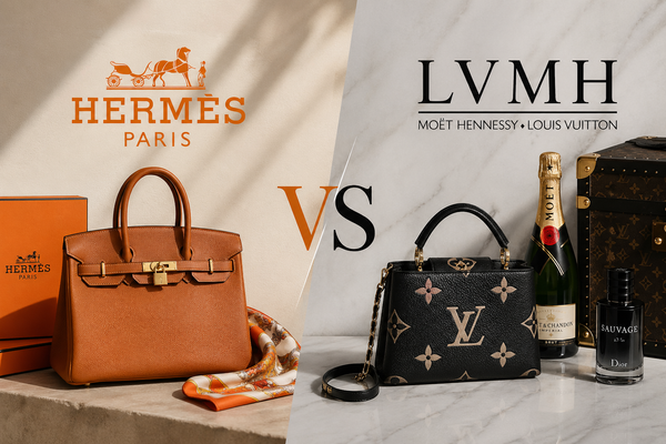 Hermès vs LVMH luxe comparaison