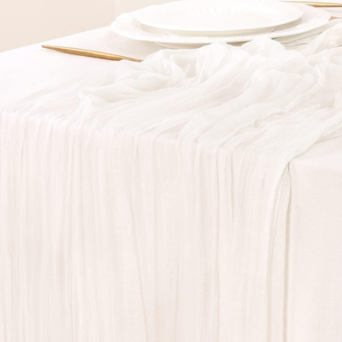 2024’s Must-Have Ivory Cheesecloth Table Runners for Elegant Gatherings