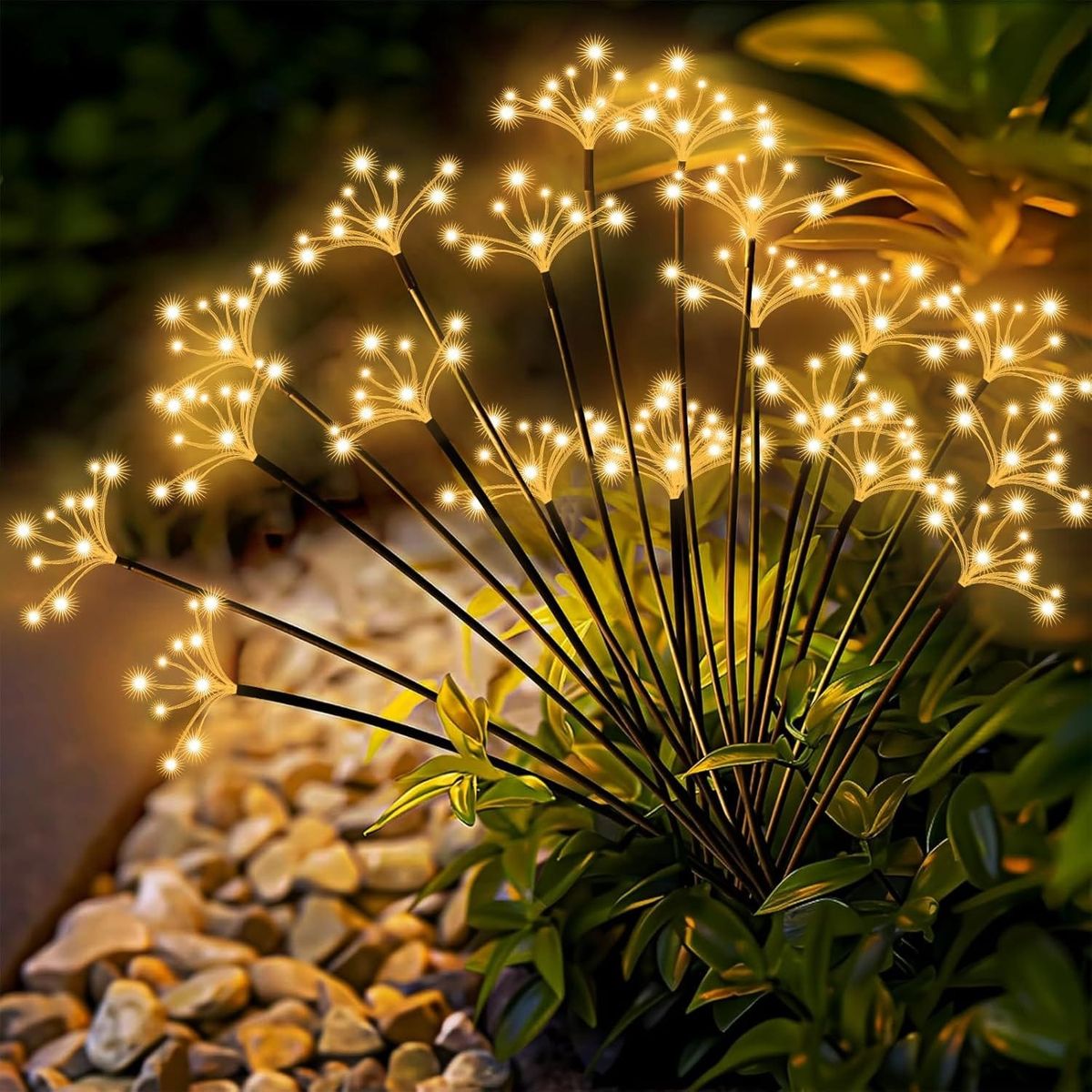 Enchanting White Solar Lights That Sway with the Breeze