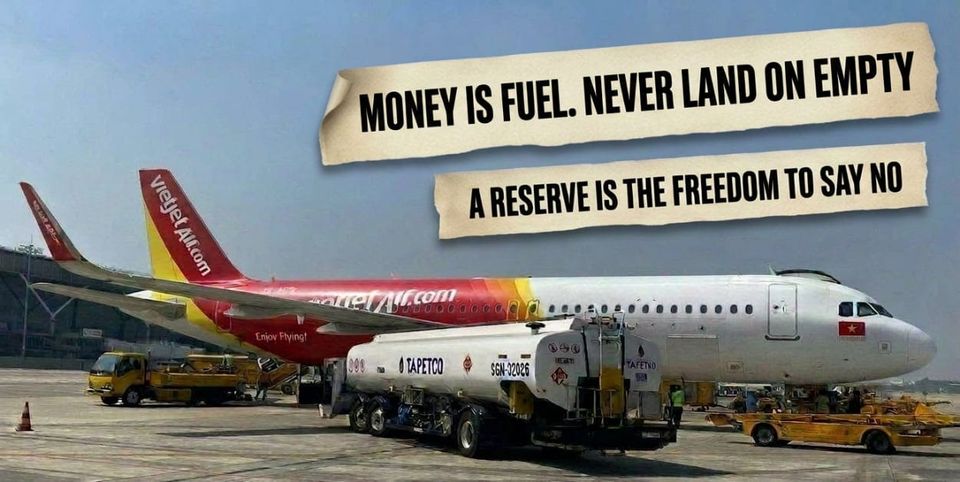 Money Is Like Fuel. Never Land on Empty.