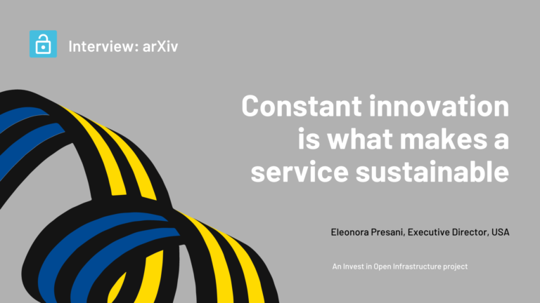 An interview with Eleonora Presani, Executive Director, arXiv, USA