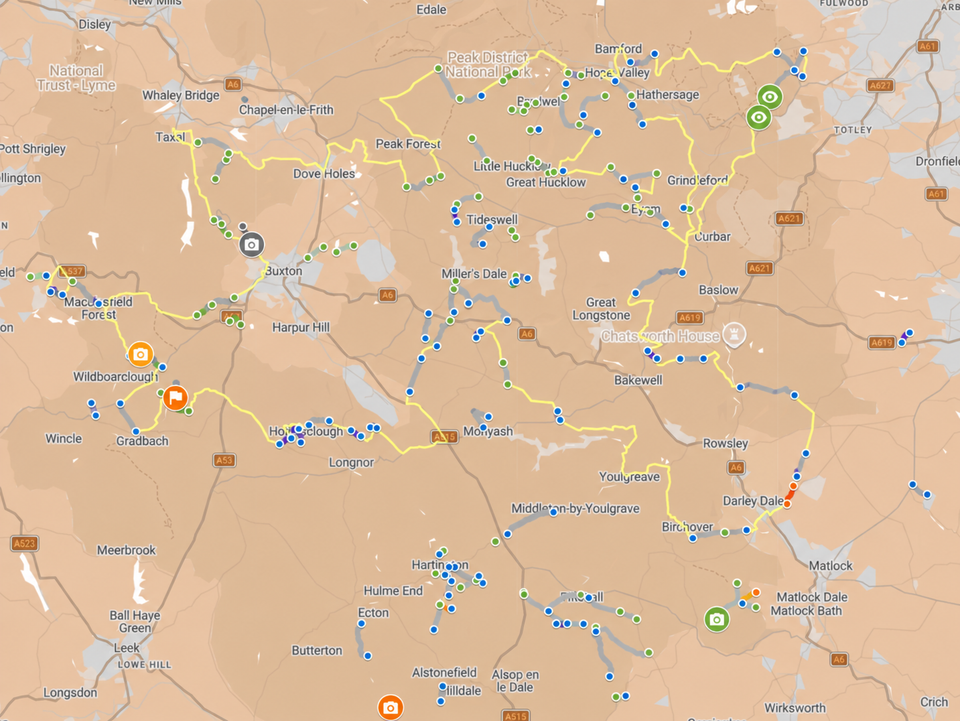 Guided route - Derbyshire Big Loop