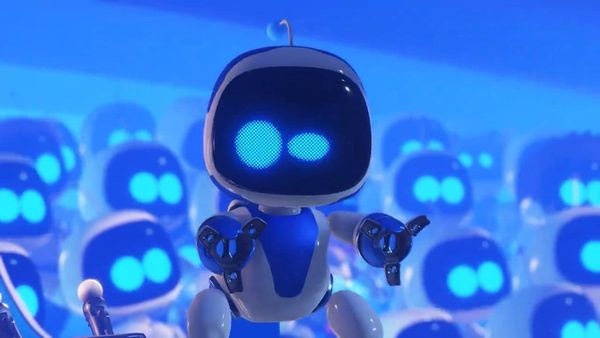 An adorable robot surrounded by adorable robots