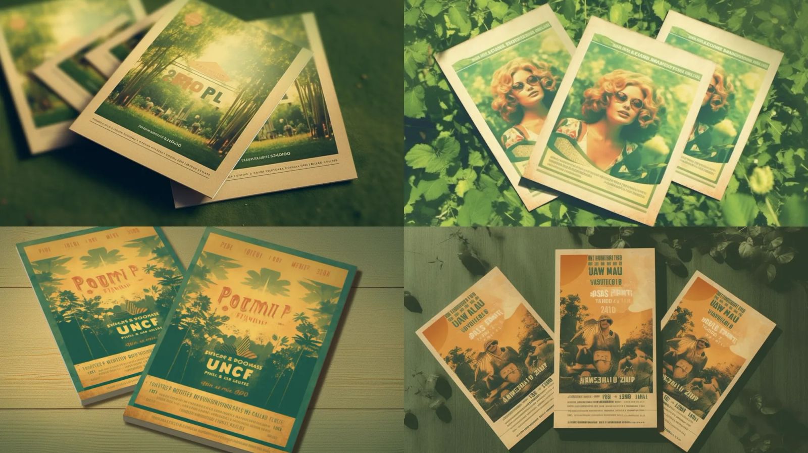 Flyer Mockup Midjourney Prompt