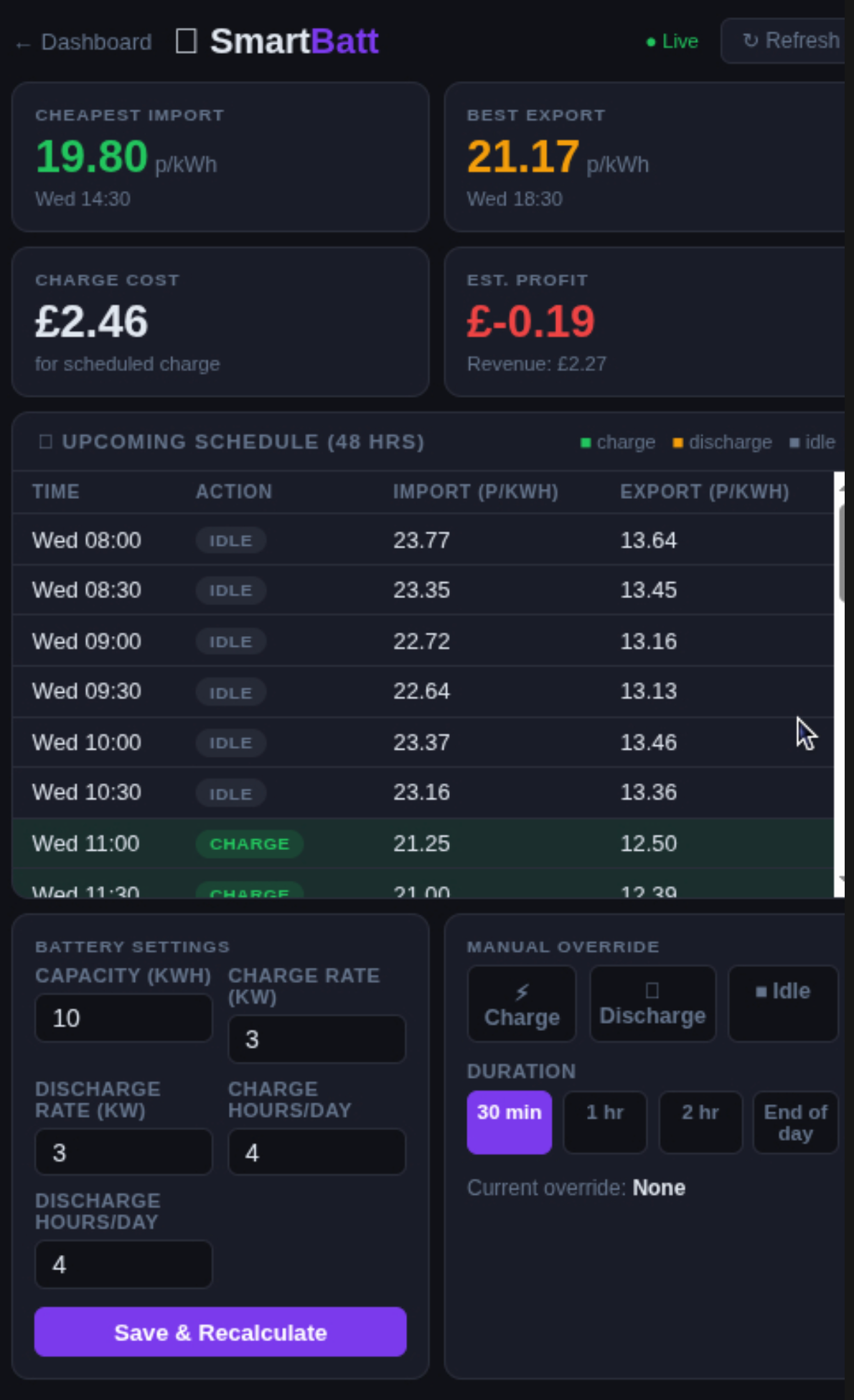 SmartBatt Interface