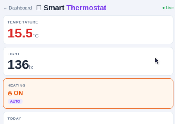 The students prototyped a smart thermostat in 30 minutes
