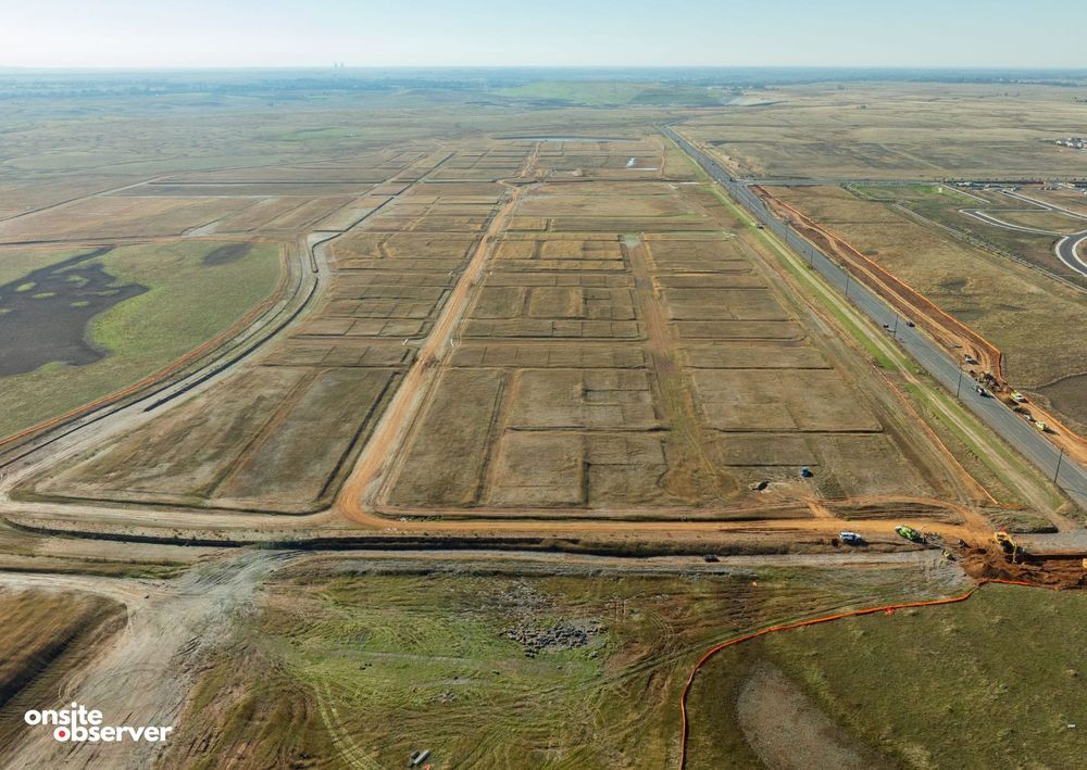 Aerial view shows the Braden development east of Rancho Cordova. Image: Onsite Observer.
