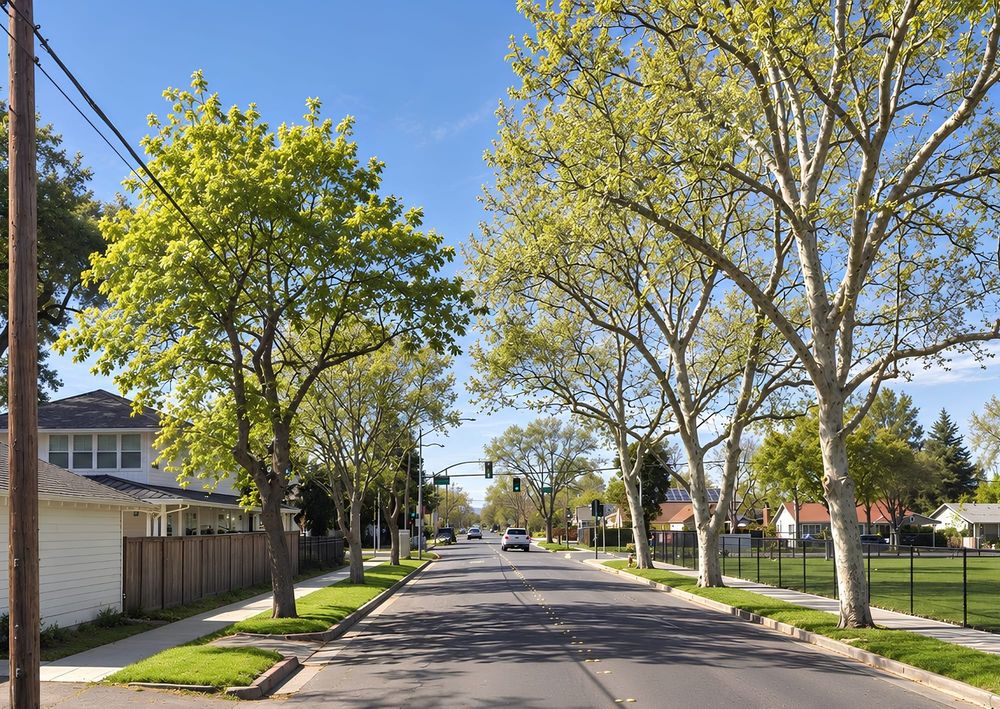 Beamer Street at College Street in Woodland. Portions of both streets are included in the city’s planned street improvement project.