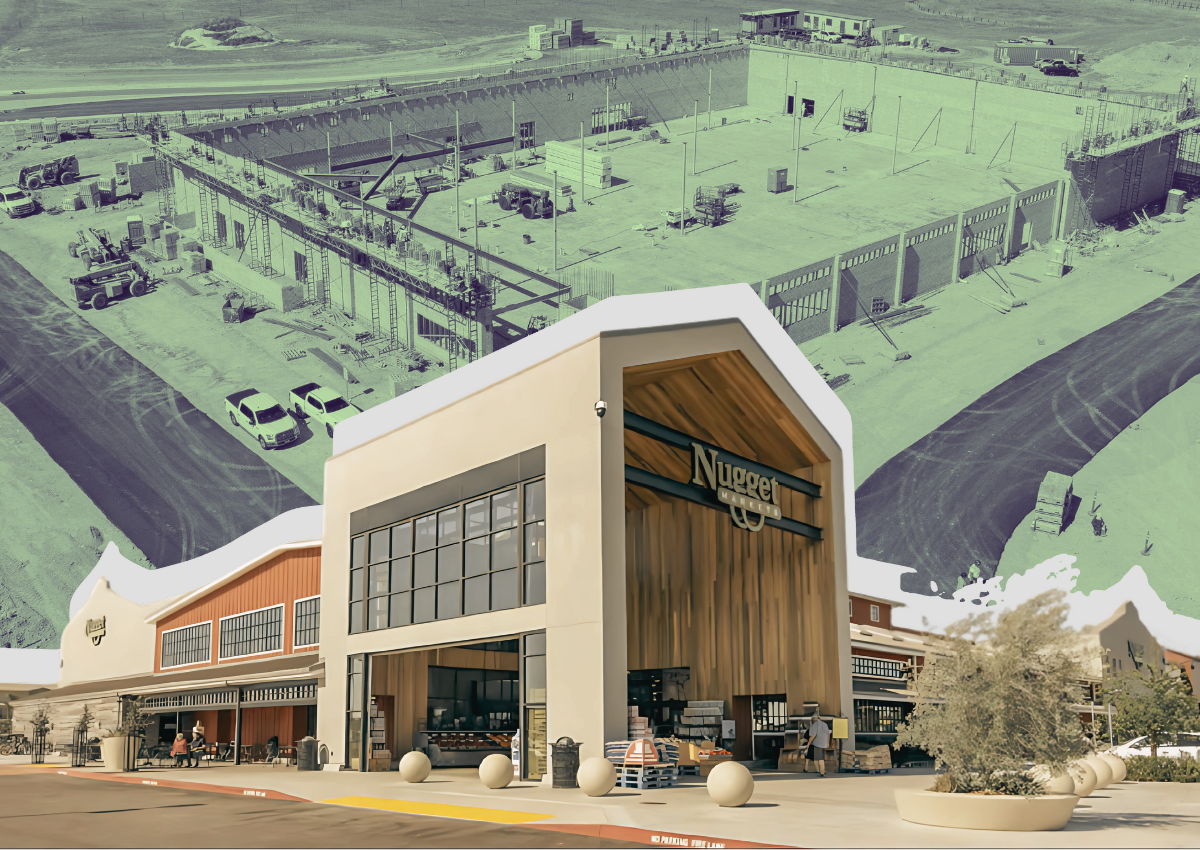 Cover design featuring a rendering of the future Nugget Market at the Whitney Ranch Retail Center
