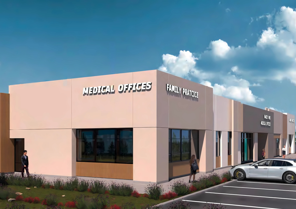 A rendering showing the planned Allen Ranch medical office buildings in Elk Grove. Courtesy of Donald Joseph Inc.
