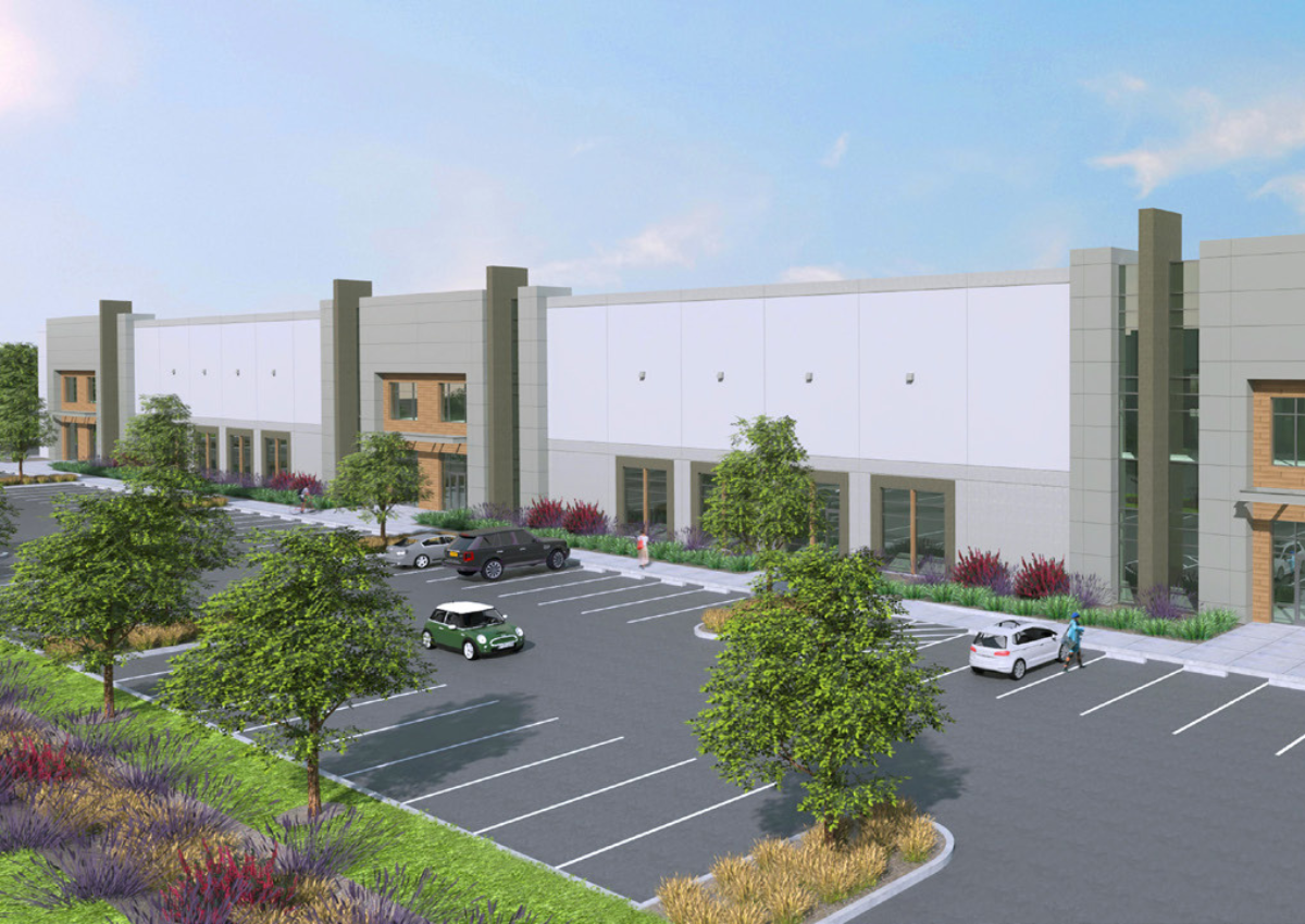 A rendering featuring industrial building planned at the Placer Commerce Center in Placer County. Courtesy of Buzz Oates. 