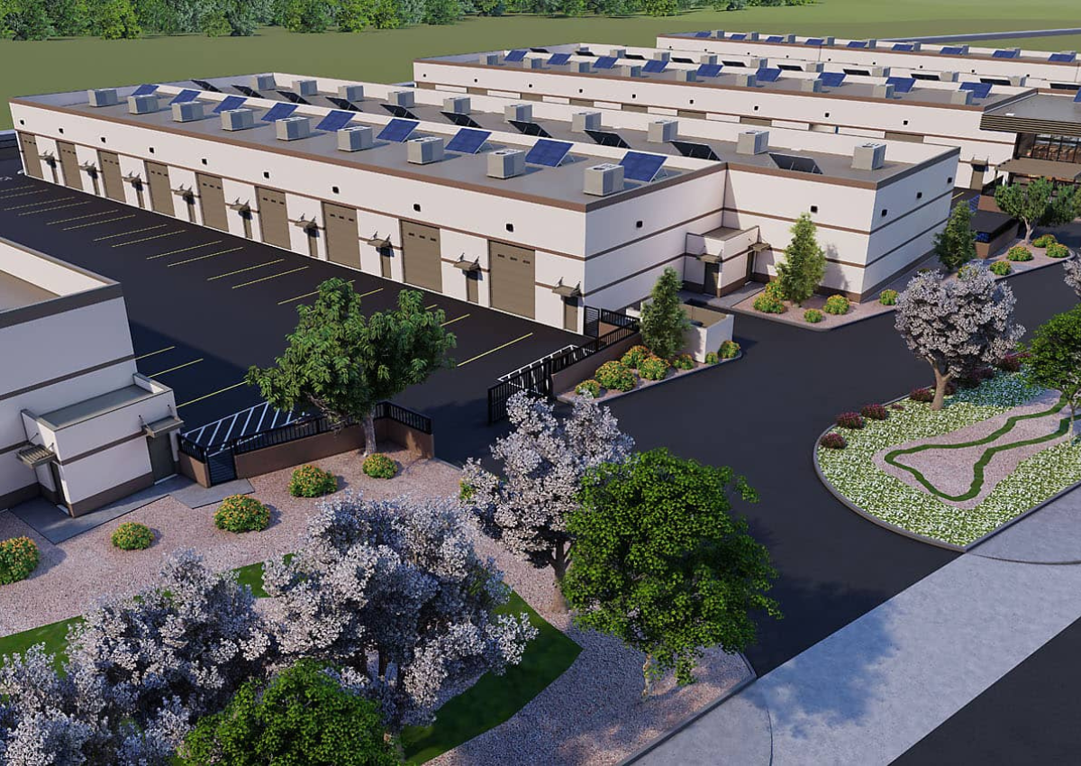 A rendering of The Vaults at El Dorado Hills, a newly approved gated business park. Courtesy of the project applicant.