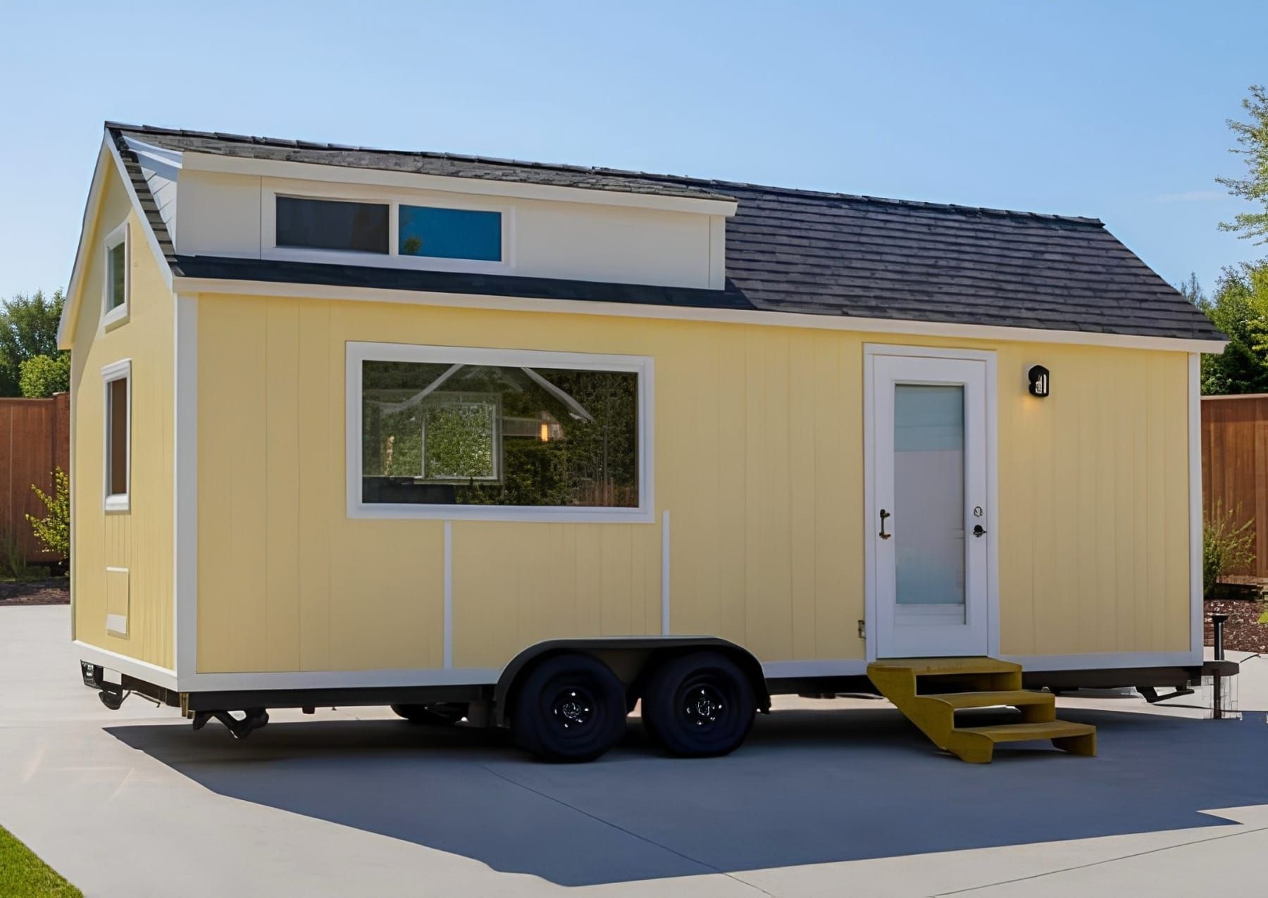 A tiny home on wheels is pictured in a Sacramento County presentation on a proposal to allow the units as permanent residences.