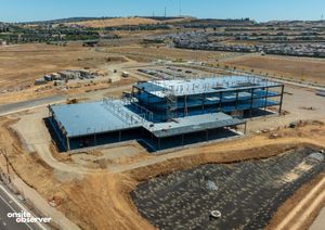Steel rises at Dignity Health’s Folsom Ranch medical project