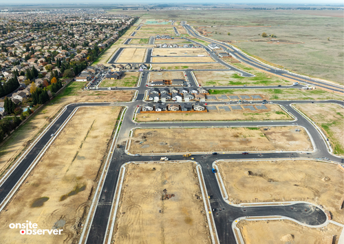 Placer One’s first neighborhoods rise along the newly extended Sunset Boulevard.