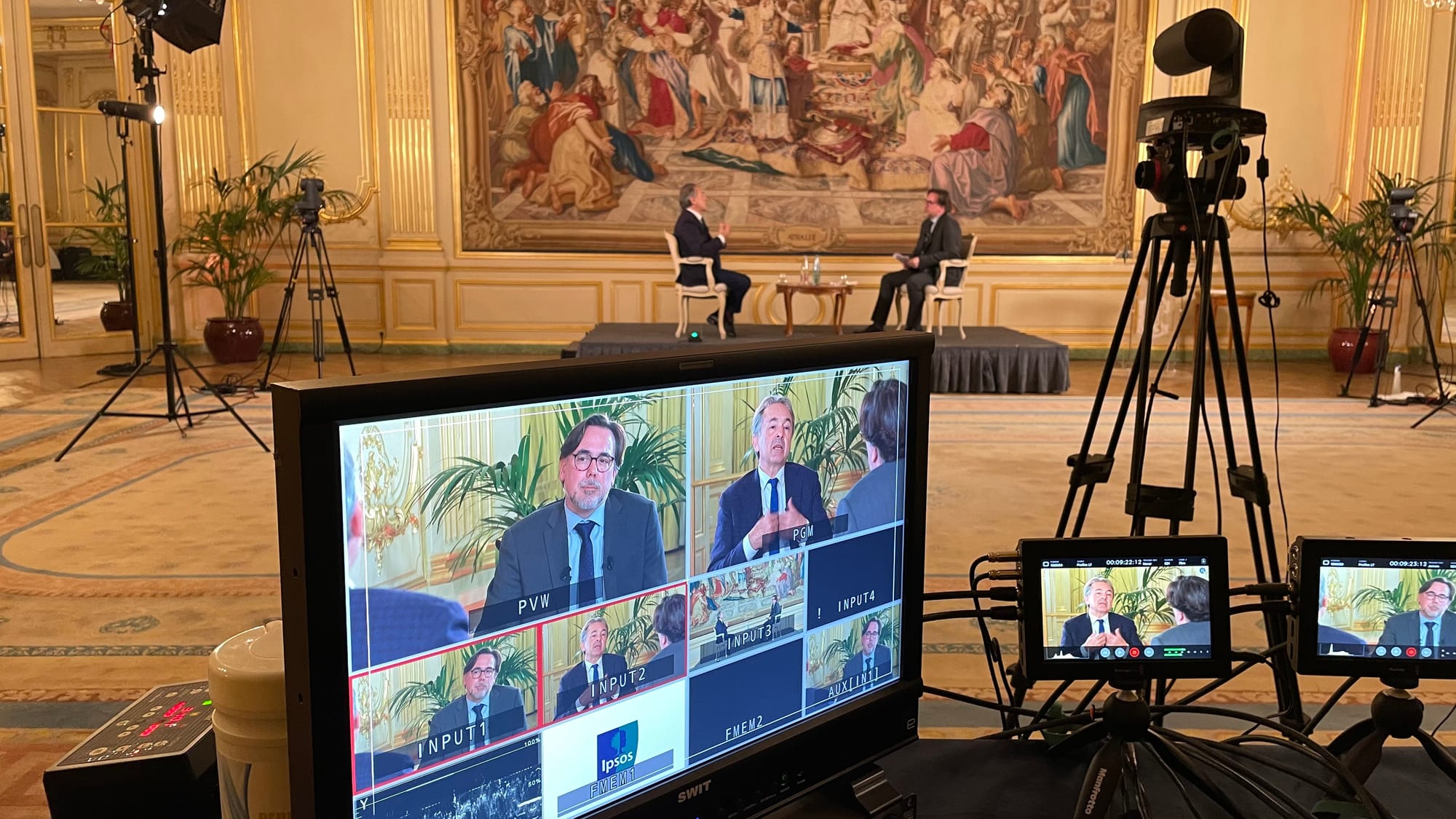 Plateau TV Interview Salon Foch Paris