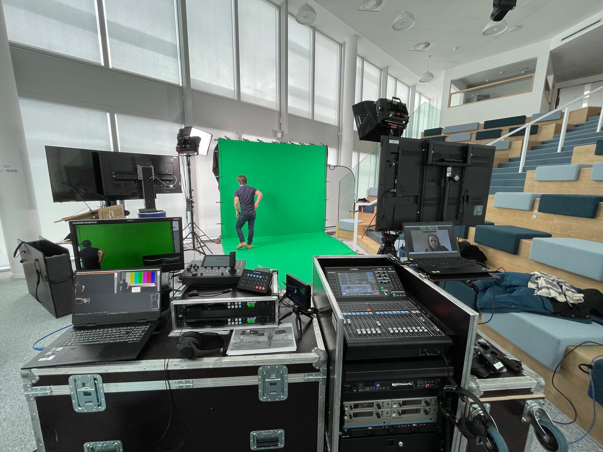 Fond vert pour plateau virtuel