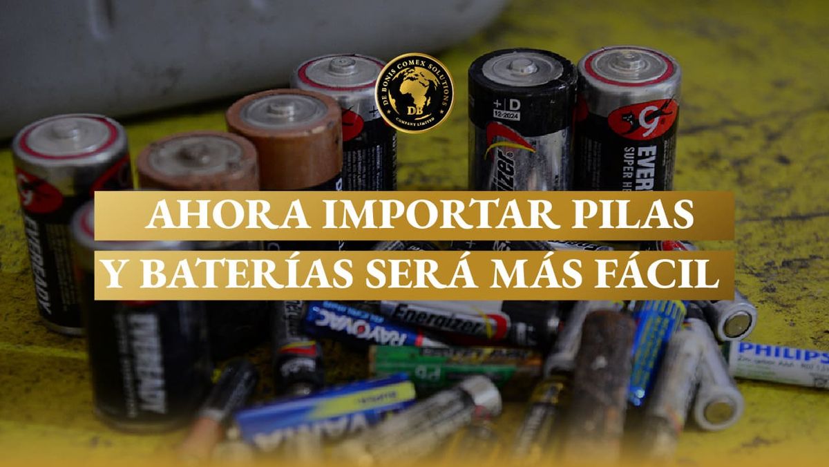 Importar pilas y baterías