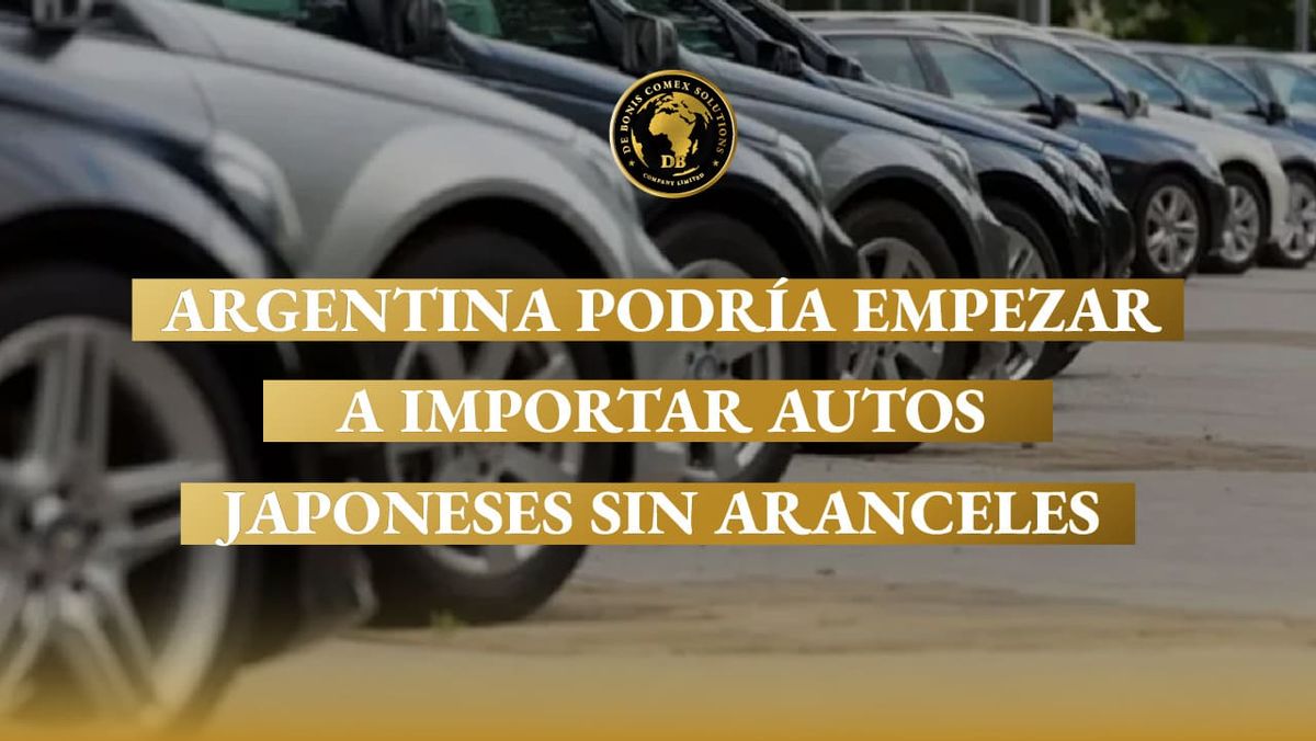 Fila de vehículos estacionados en un concesionario, en un contexto de posible importación de autos japoneses sin aranceles hacia Argentina.