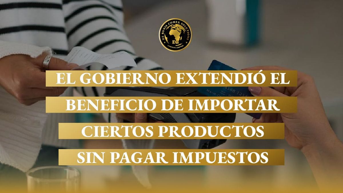 Persona realiza una compra vinculada al beneficio para importar ciertos productos sin pagar impuestos en Argentina.