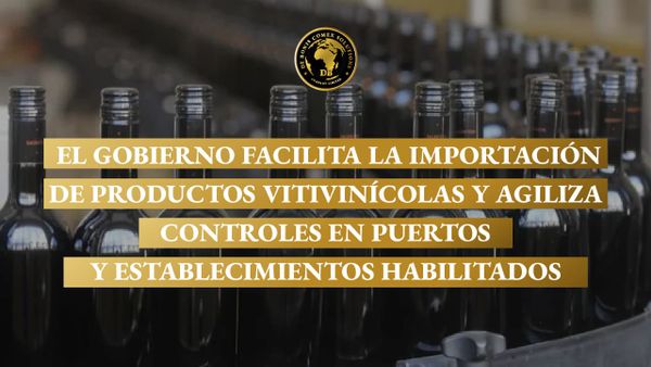 El Gobierno facilita la importación de productos vitivinícolas y agiliza controles en puertos y establecimientos habilitados