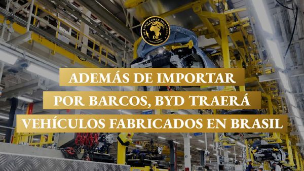 Línea de producción automotriz con robots industriales en planta, vinculada a BYD y la fabricación de vehículos en Brasil.