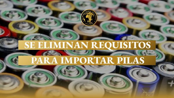 Pilas y baterías exhibidas tras cambios para importar pilas en Argentina.
